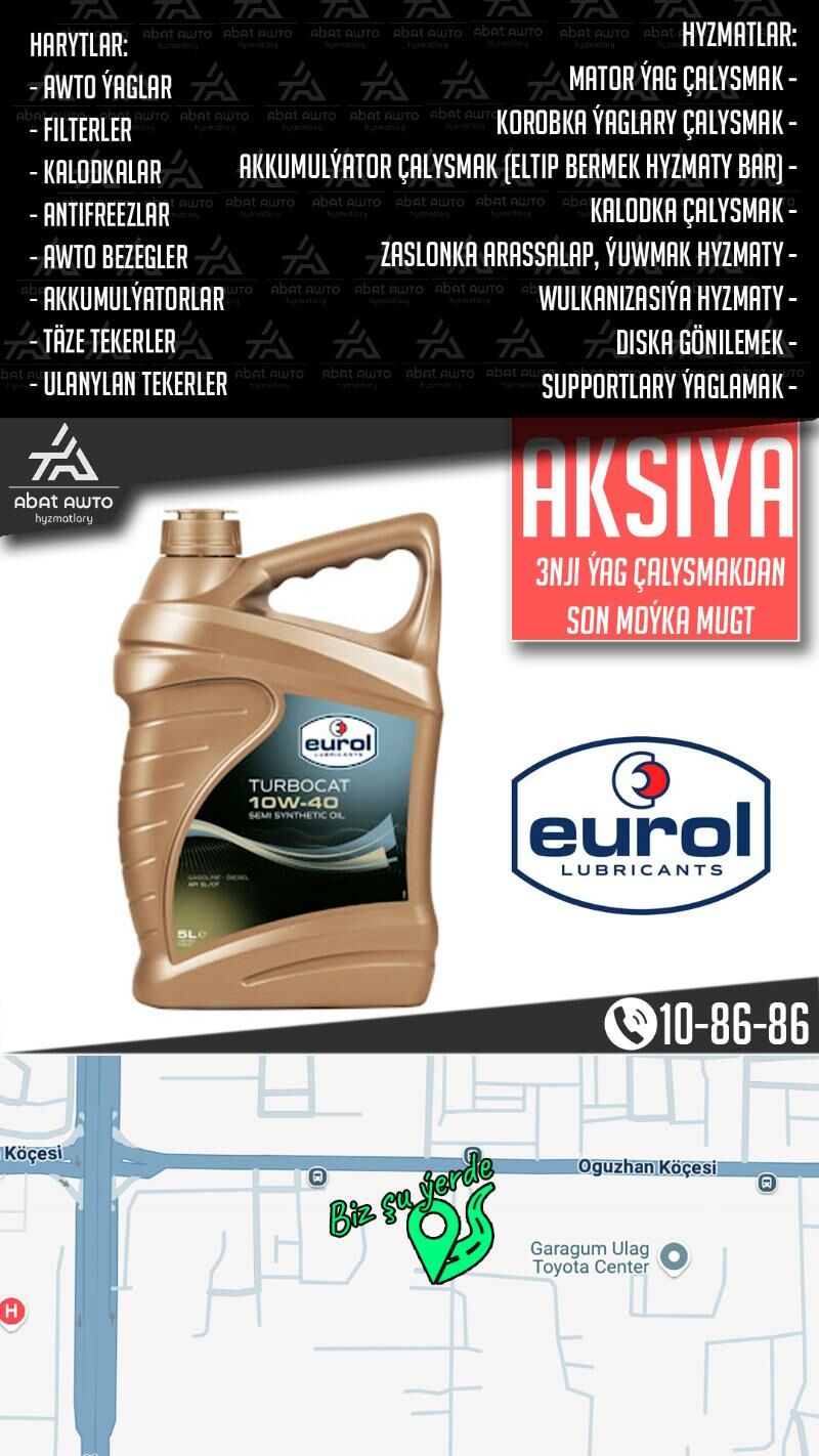 EUROL MOTOR YAGLARY МАСЛО - Ашхабад - img 3