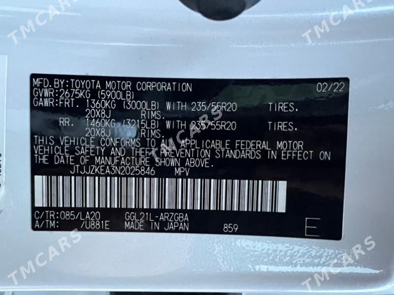 Lexus RX 350 2022 - 780 000 TMT - Ашхабад - img 4