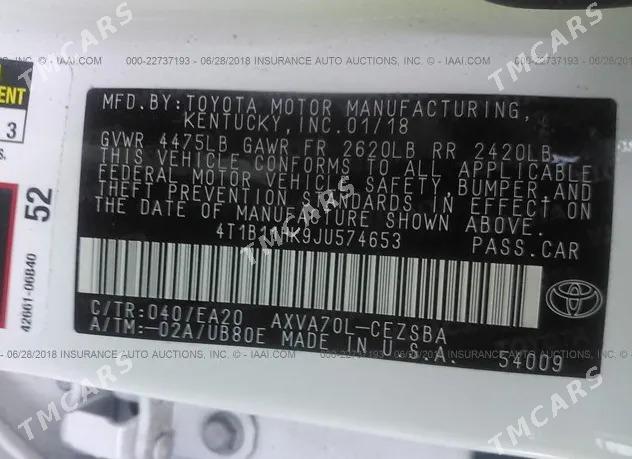 Toyota Camry 2018 - 318 000 TMT - Olimpiýa şäherçesi - img 8