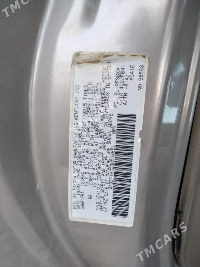 Toyota Sienna 2002 - 145 000 TMT - Дашогуз - img 2