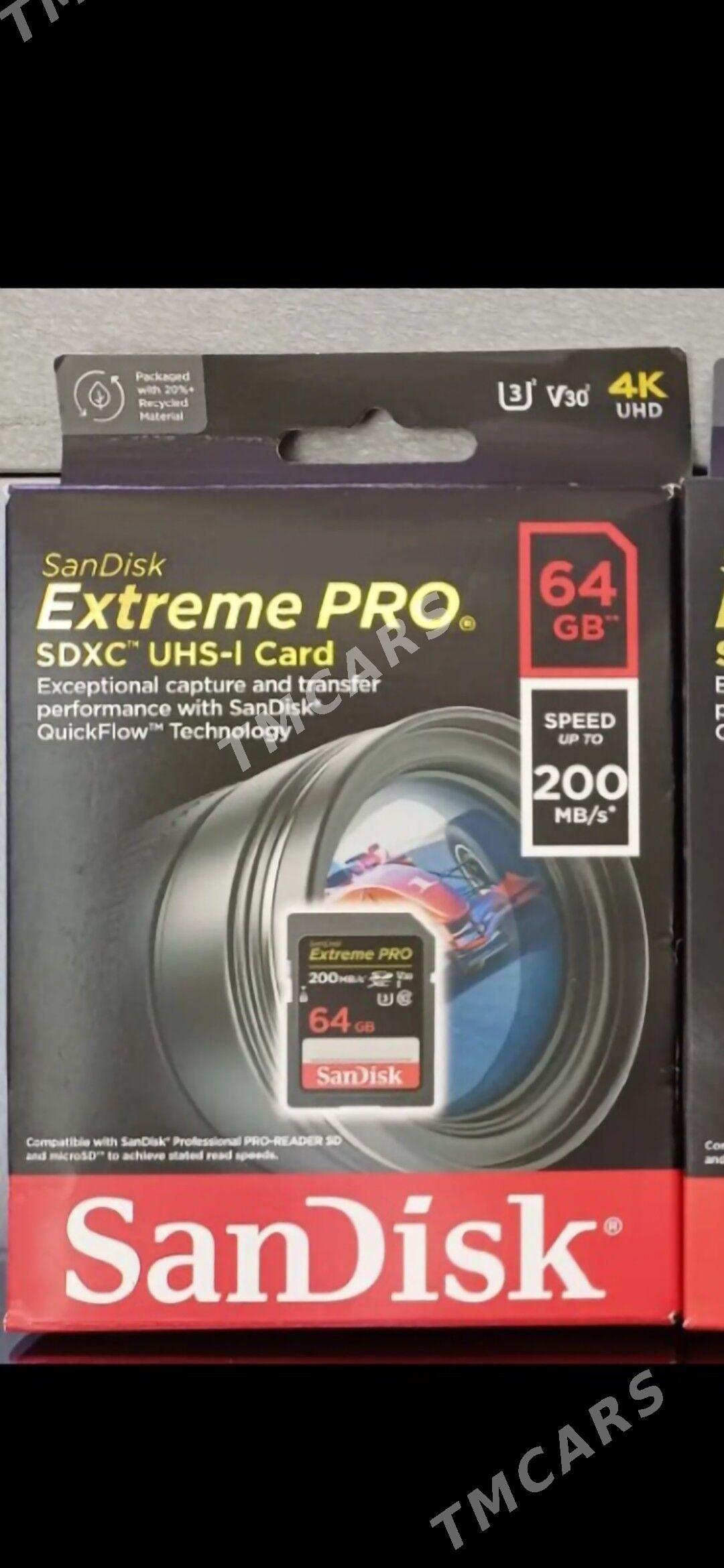 64 gb sdxc cart Extreme pro - Дашогуз - img 1