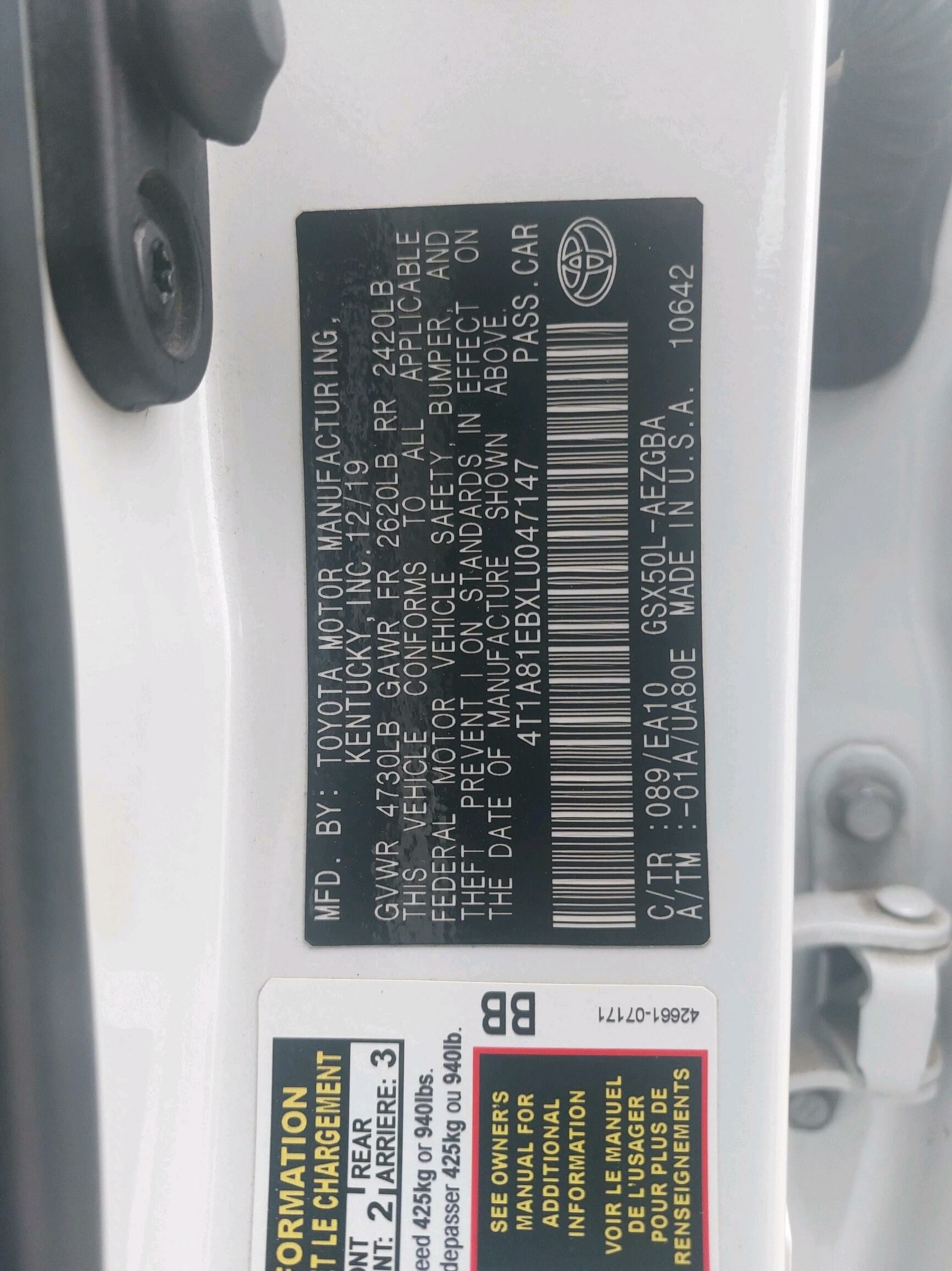 Toyota Avalon 2019 - 410 000 TMT - Aşgabat - img 8