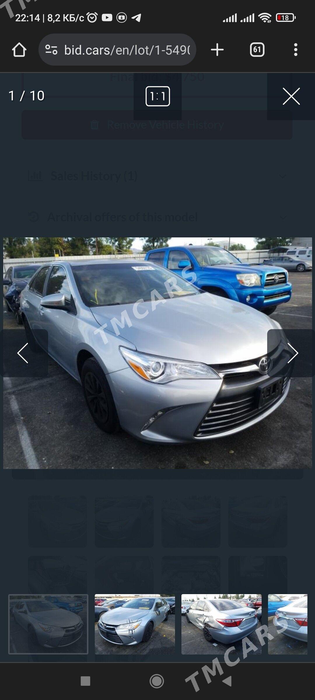 Toyota Camry 2017 - 265 000 TMT - Aşgabat - img 8