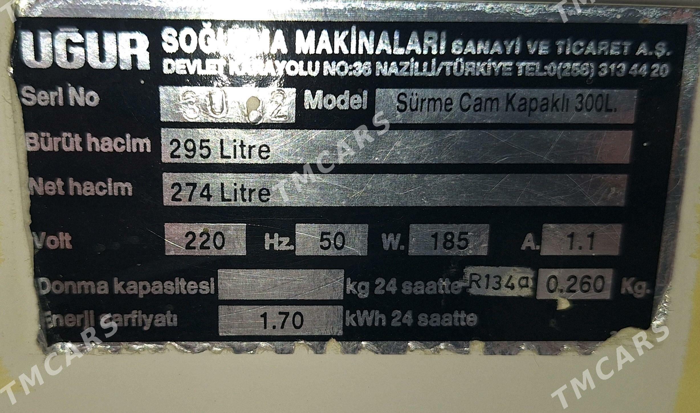 Morozilnik 300lt (Gapagy aýna) - Ak bugdaý etraby - img 2
