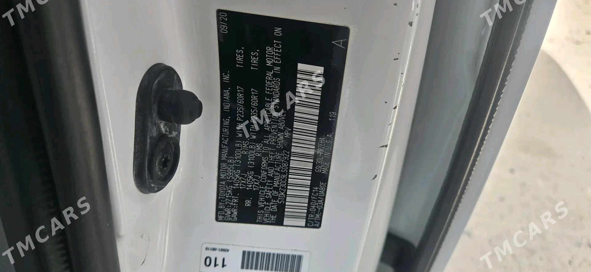 Toyota Sienna 2020 - 377 000 TMT - Мары - img 8