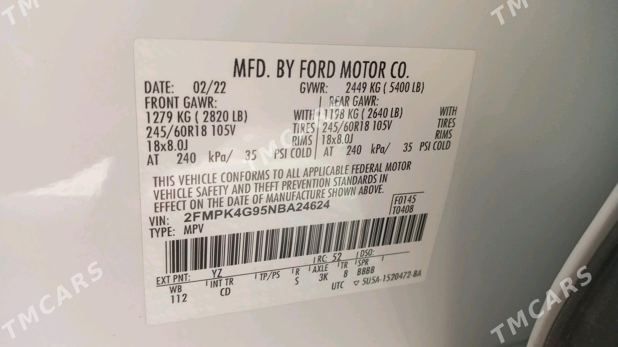 Ford Edge 2022 - 290 000 TMT - Мары - img 5