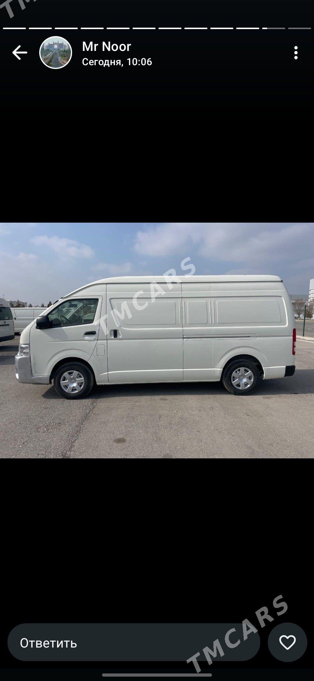 Toyota Hiace 2024 - 635 000 TMT - "Алтын Асыр" Гундогар базары ( Толкучка) - img 5