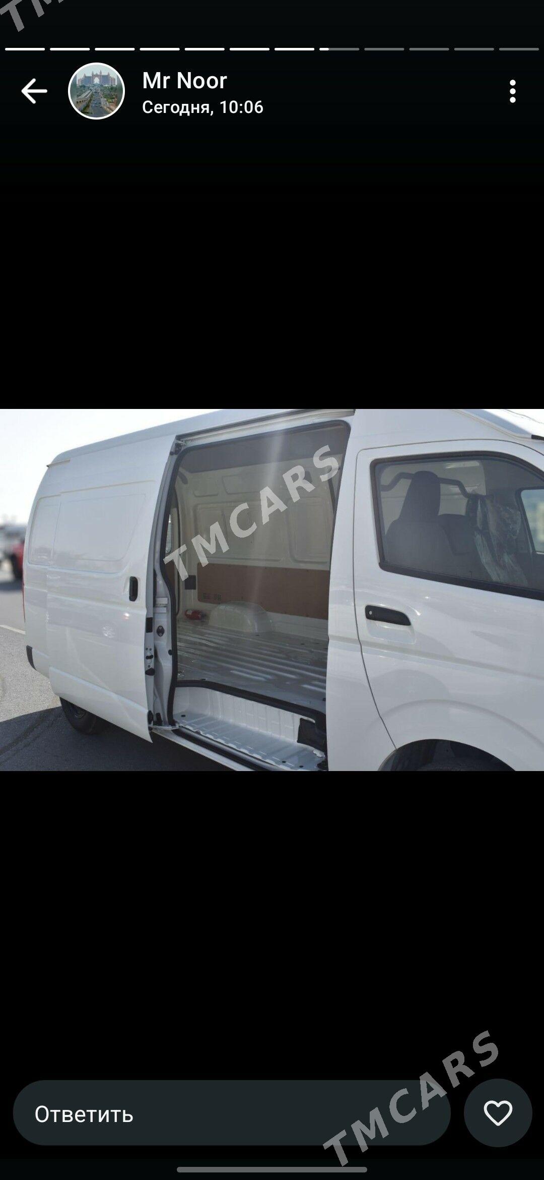 Toyota Hiace 2024 - 635 000 TMT - "Алтын Асыр" Гундогар базары ( Толкучка) - img 8