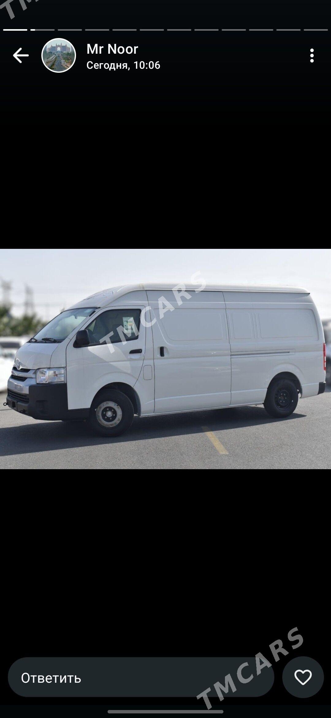Toyota Hiace 2024 - 635 000 TMT - "Алтын Асыр" Гундогар базары ( Толкучка) - img 6