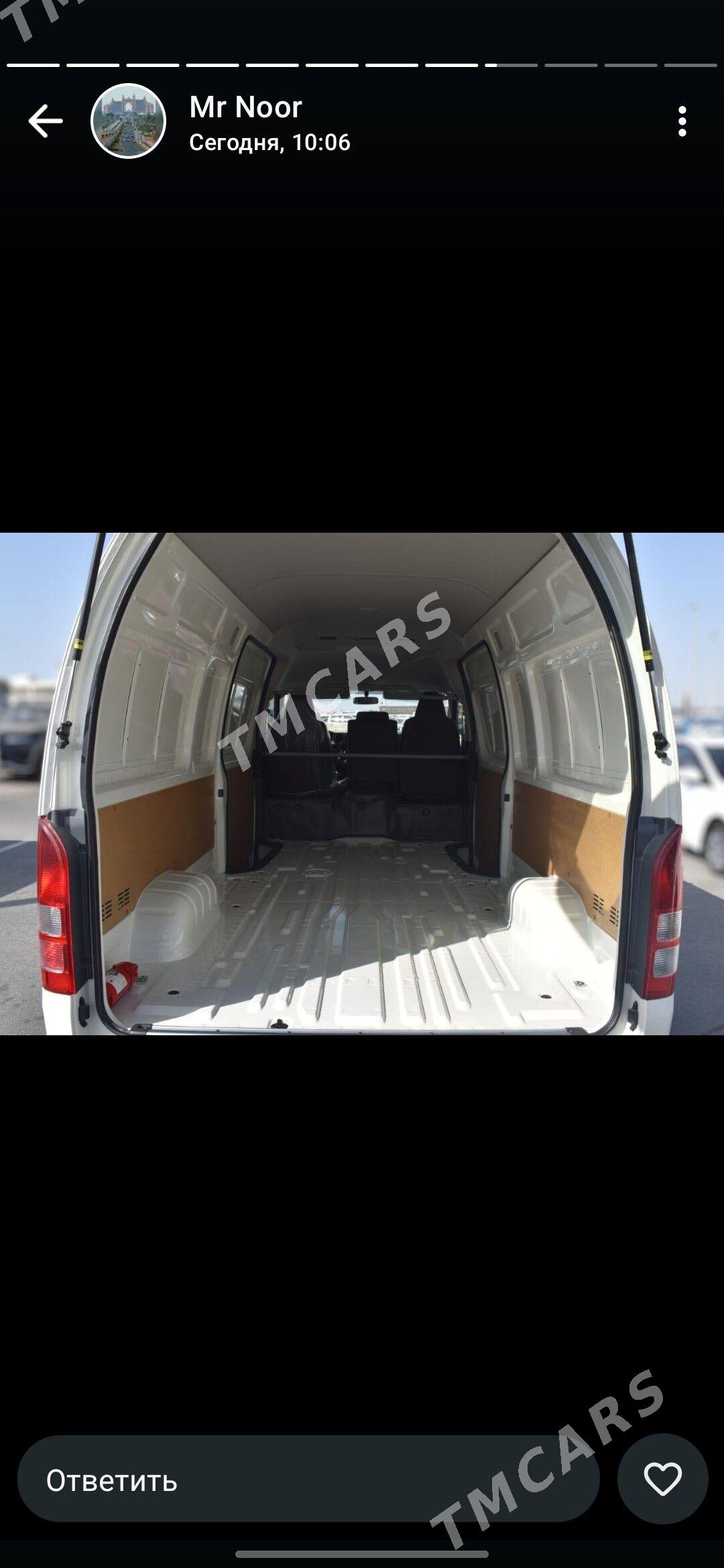 Toyota Hiace 2024 - 635 000 TMT - "Алтын Асыр" Гундогар базары ( Толкучка) - img 3