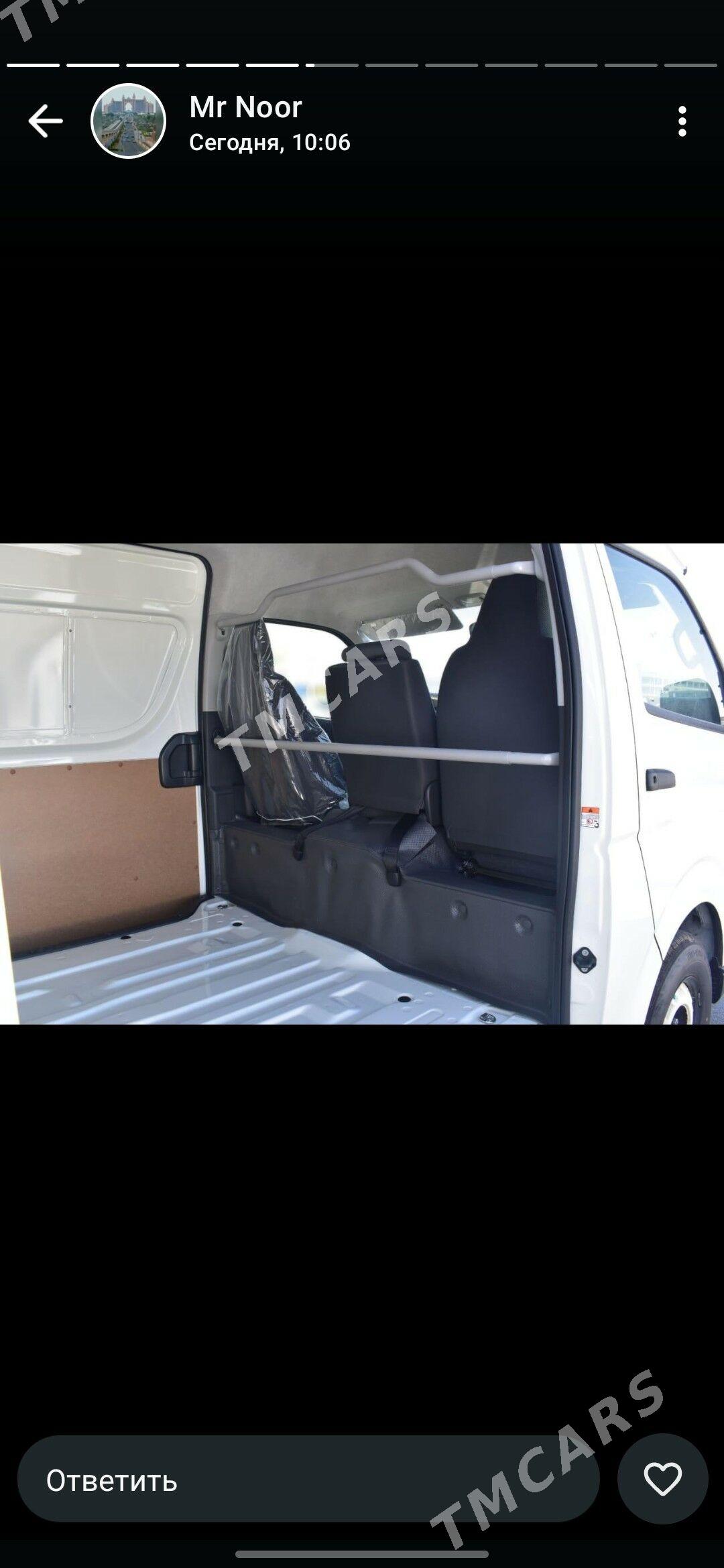 Toyota Hiace 2024 - 635 000 TMT - "Алтын Асыр" Гундогар базары ( Толкучка) - img 7