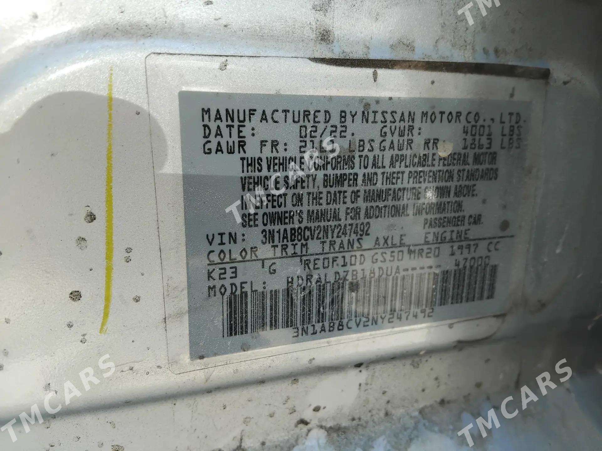 Nissan Sentra 2022 - 175 000 TMT - Garagum etraby - img 2