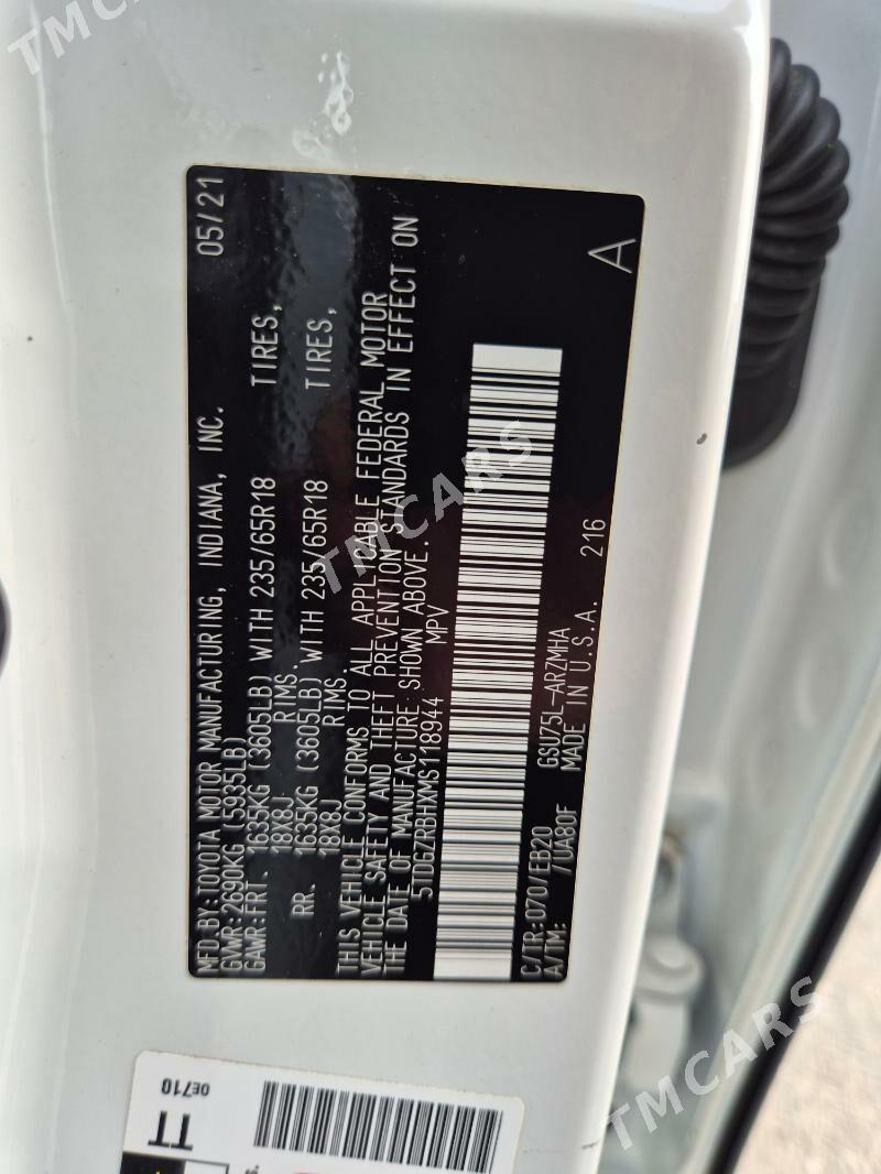 Toyota Highlander 2021 - 545 000 TMT - Balkanabat - img 2