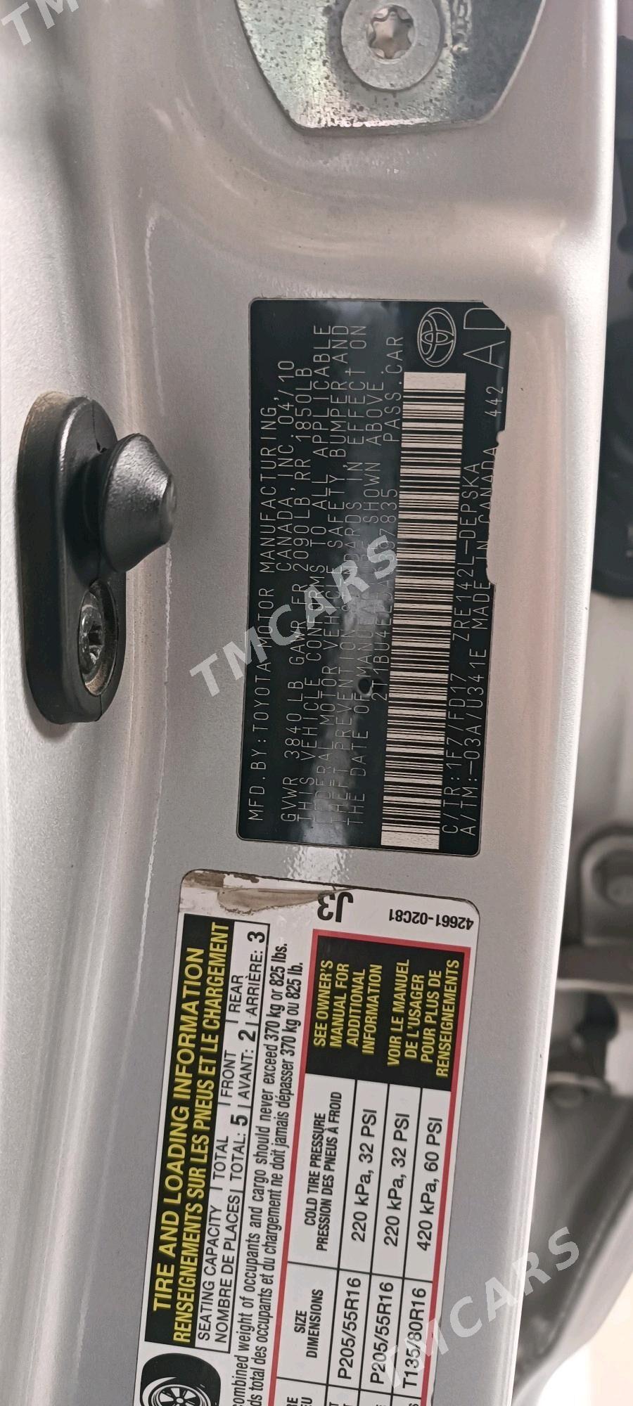 Toyota Corolla 2010 - 148 000 TMT - Büzmeýin - img 2