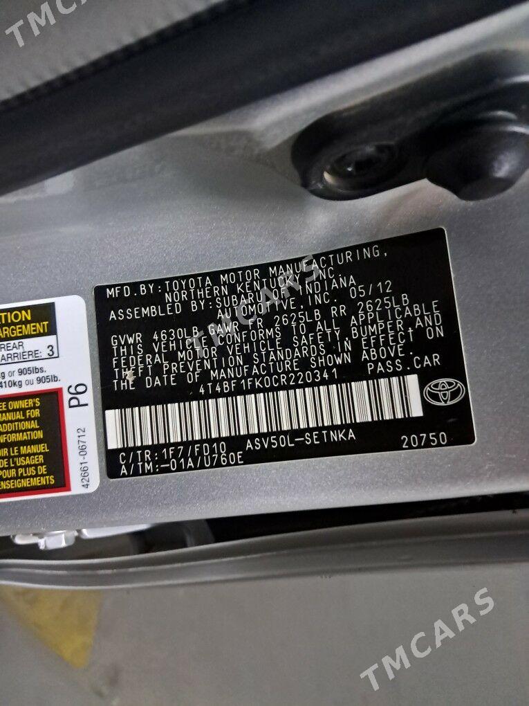 Toyota Camry 2012 - 220 000 TMT - Ашхабад - img 9