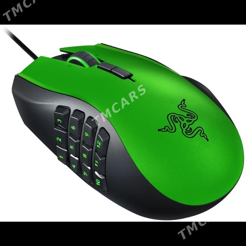 Проводная мышь Razer NAGA green edition - Ашхабад - img 2