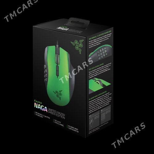 Проводная мышь Razer NAGA green edition - Ашхабад - img 3