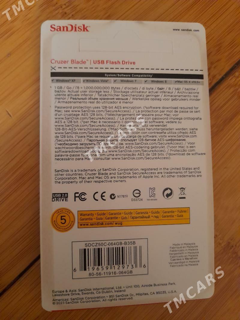 SanDisk 64 GB fleşka - Aşgabat - img 2