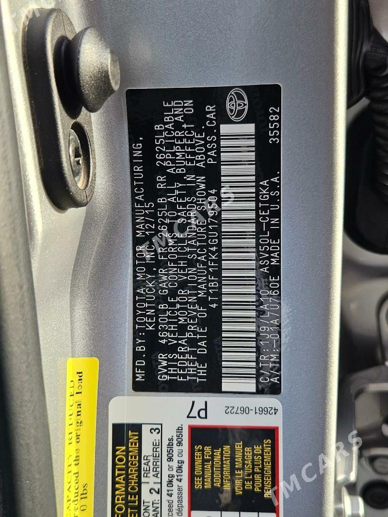 Toyota Camry 2016 - 255 000 TMT - Балканабат - img 6