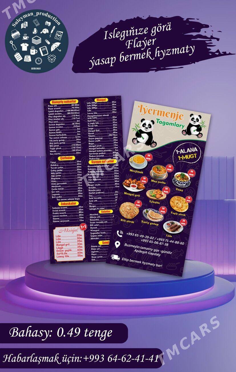BUKLET FLAYER REKLAMA WIZITKA - Aşgabat - img 7