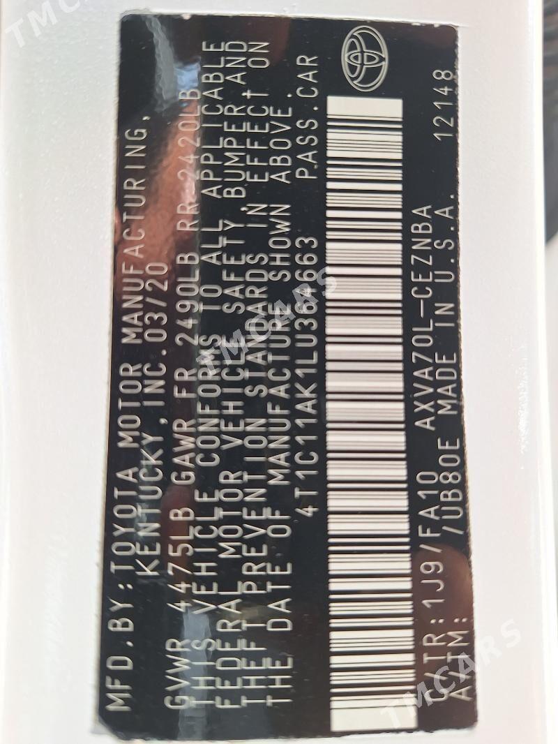 Toyota Camry 2020 - 270 000 TMT - Mary - img 6