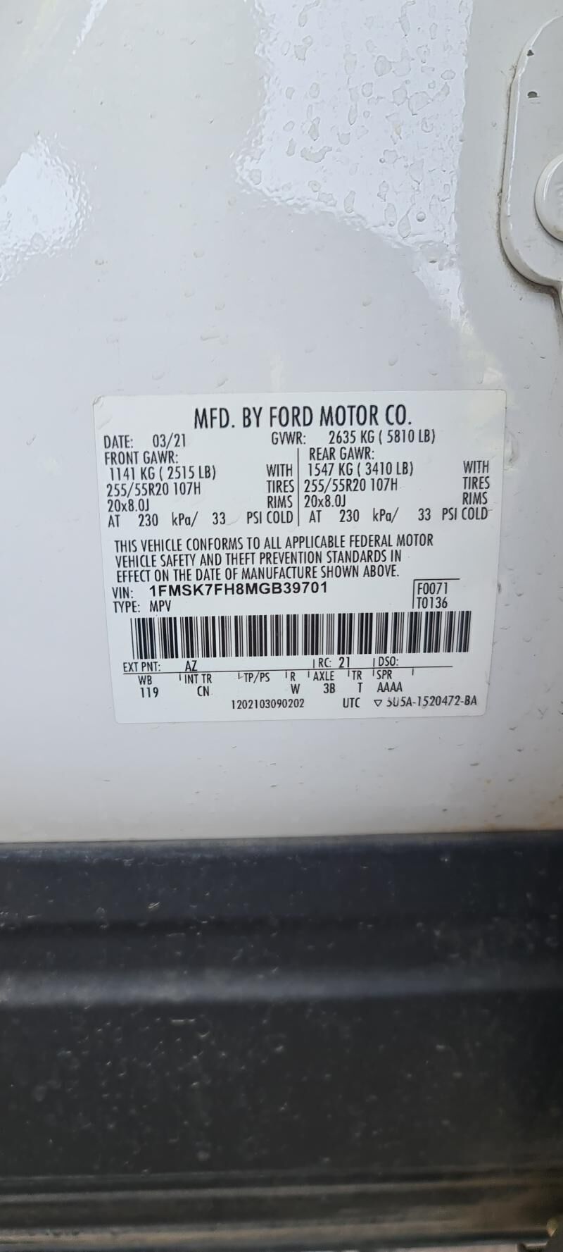 Ford Explorer 2021 - 435 000 TMT - Ашхабад - img 5