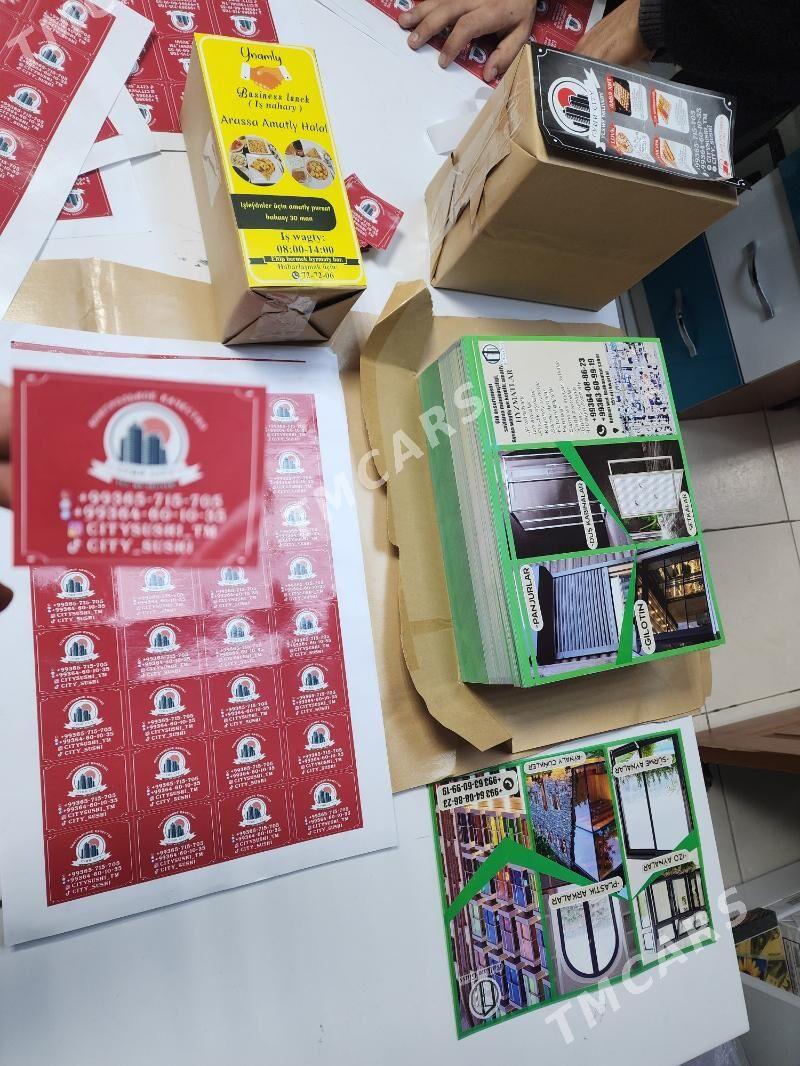 NAKLEYKA STIKER WIZITKA REKLAM - Ашхабад - img 10