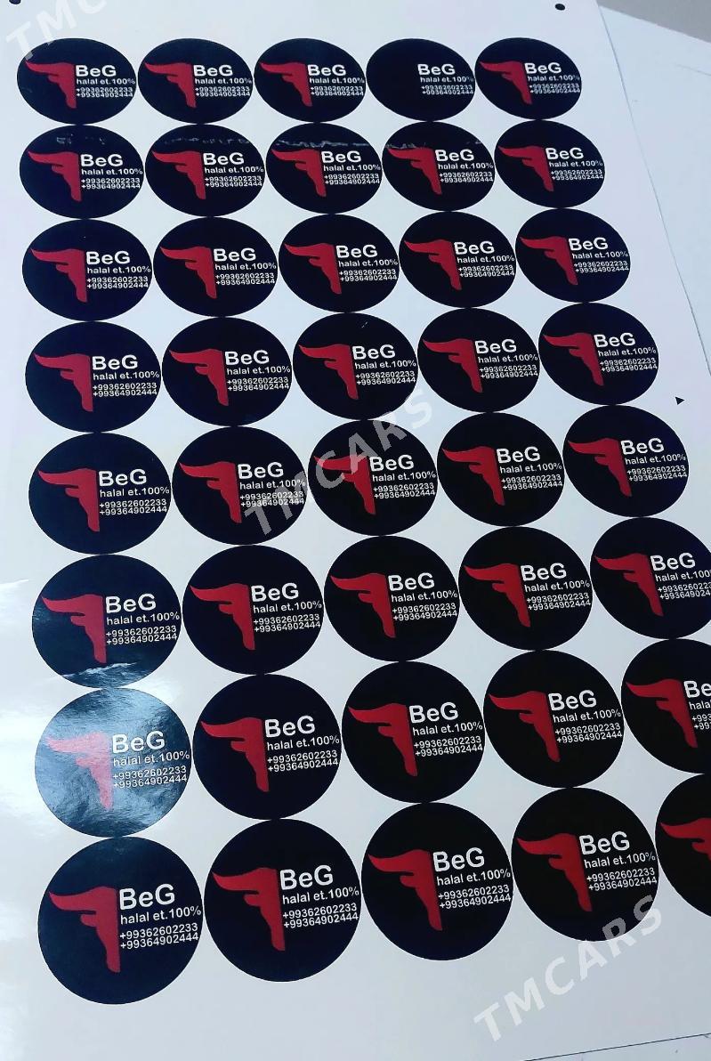 NAKLEYKA STIKER WIZITKA REKLAM - Ашхабад - img 6