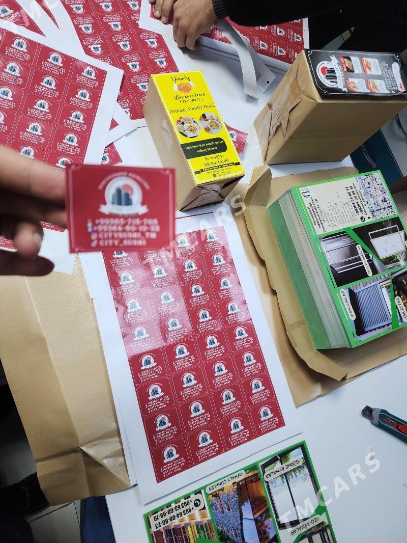 NAKLEYKA STIKER WIZITKA REKLAM - Ашхабад - img 9