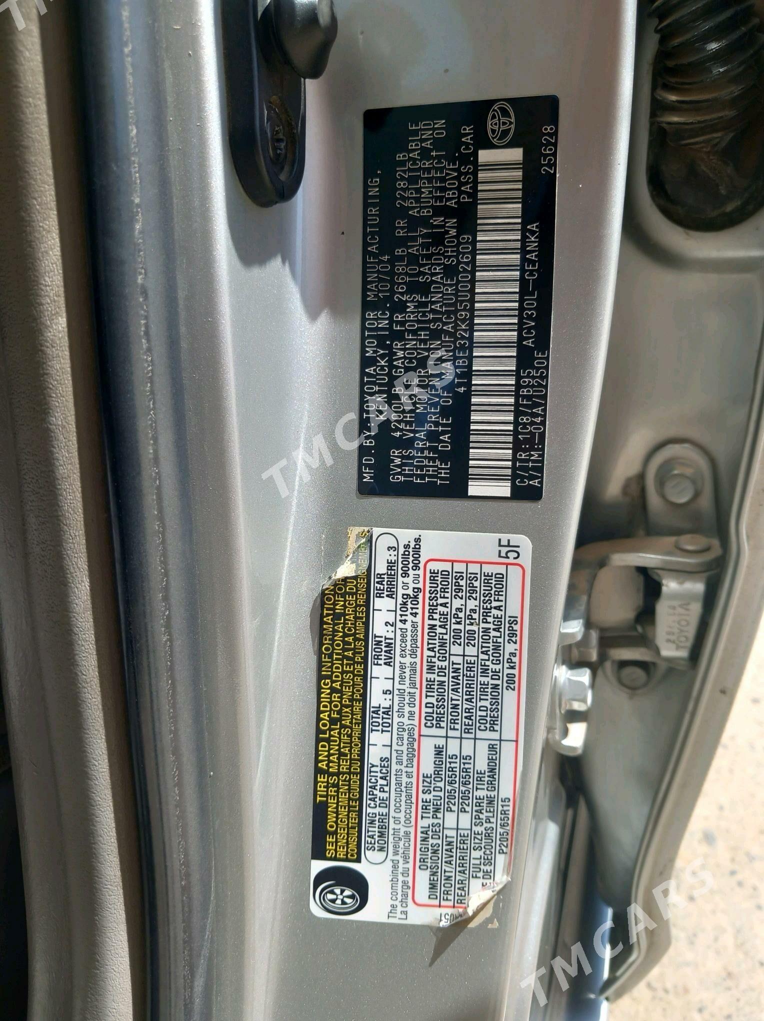 Toyota Camry 2005 - 150 000 TMT - Sakarçäge - img 4