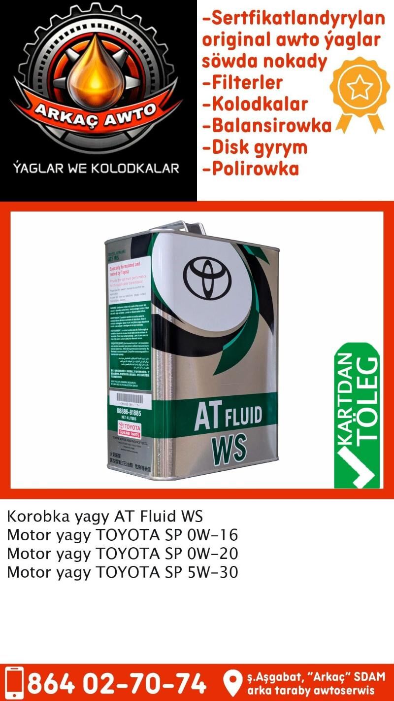 TOYOTA ATF WE MOTOR YAGLAR - Aşgabat - img 5