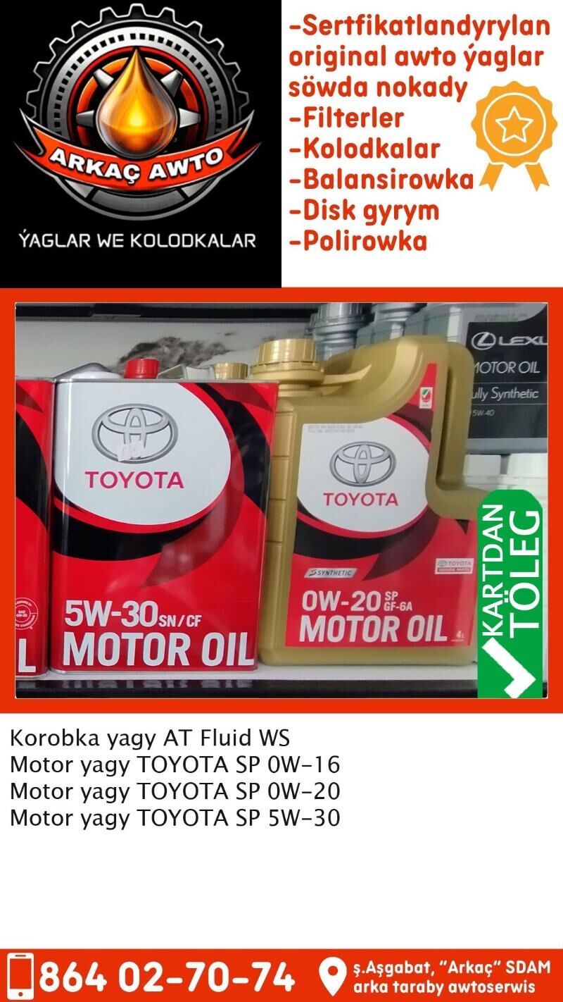 TOYOTA ATF WE MOTOR YAGLAR - Aşgabat - img 4