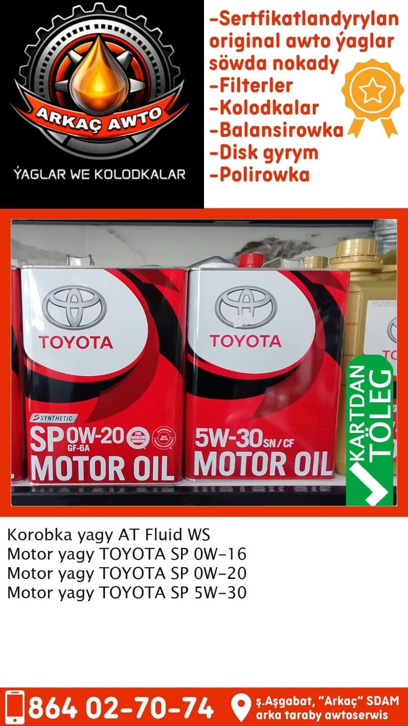 TOYOTA ATF WE MOTOR YAGLAR - Aşgabat - img 3