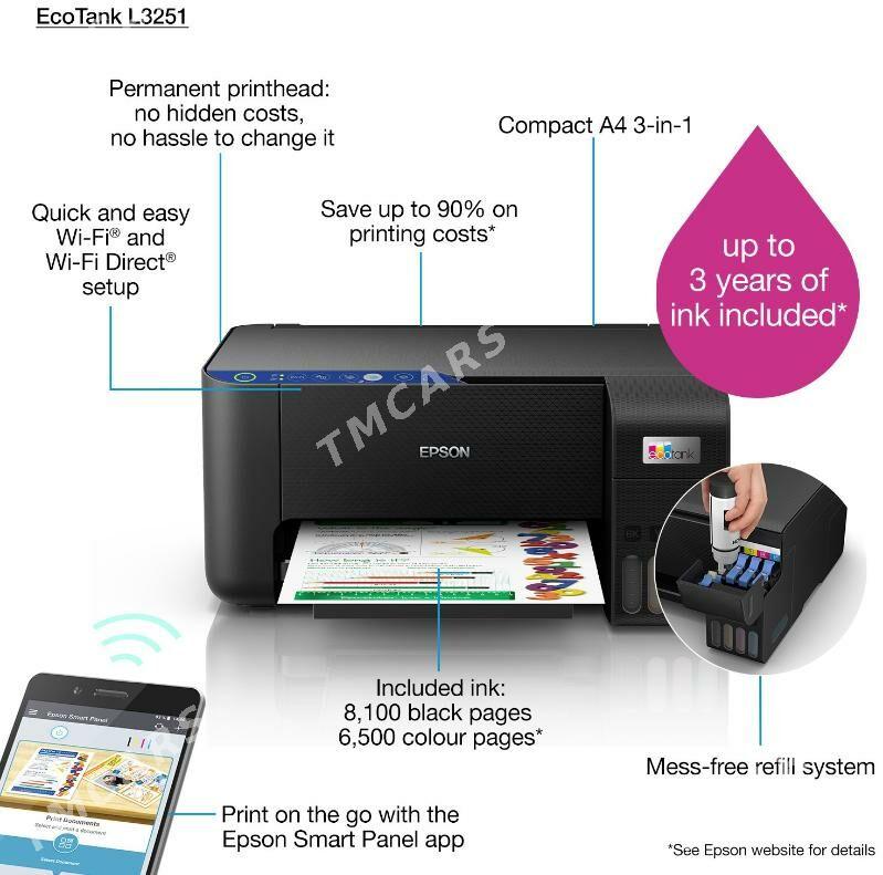EPSON L3251 3в1 WiFi 2025 - Aşgabat - img 3