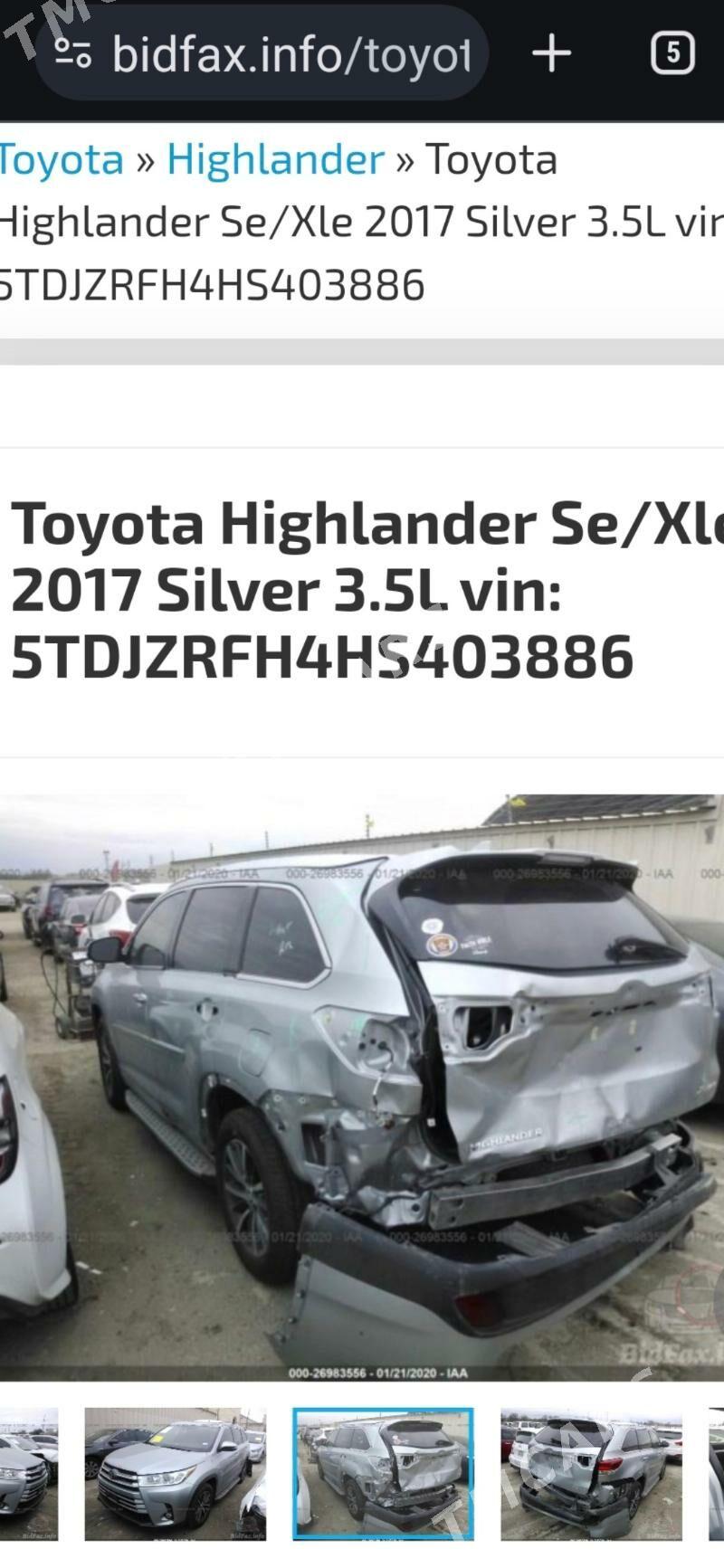 Toyota Highlander 2017 - 460 000 TMT - 14 этап - Элитки (Улица Совхозная) - img 10