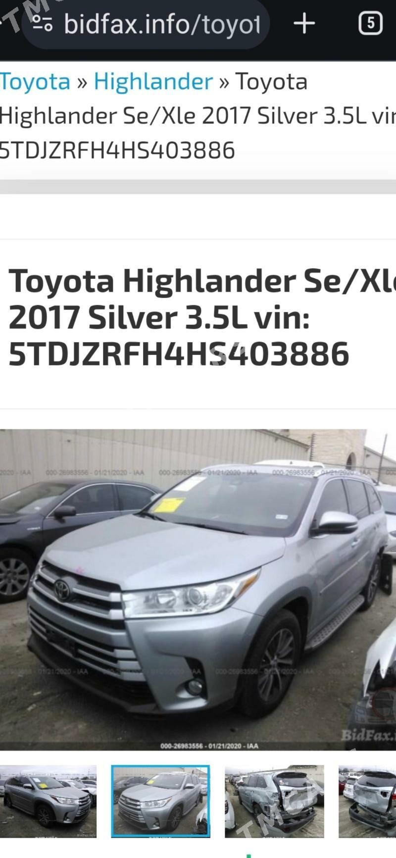 Toyota Highlander 2017 - 460 000 TMT - 14 этап - Элитки (Улица Совхозная) - img 9