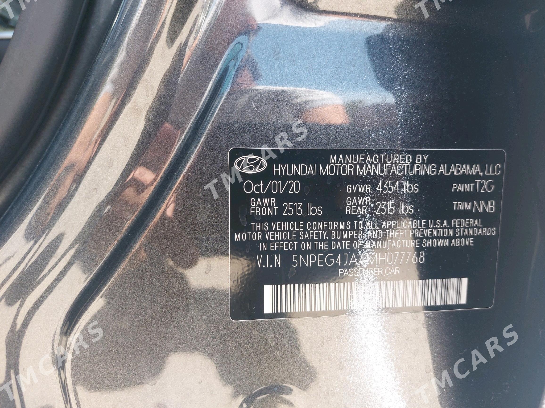 Hyundai Sonata 2020 - 206 000 TMT - Aşgabat - img 6