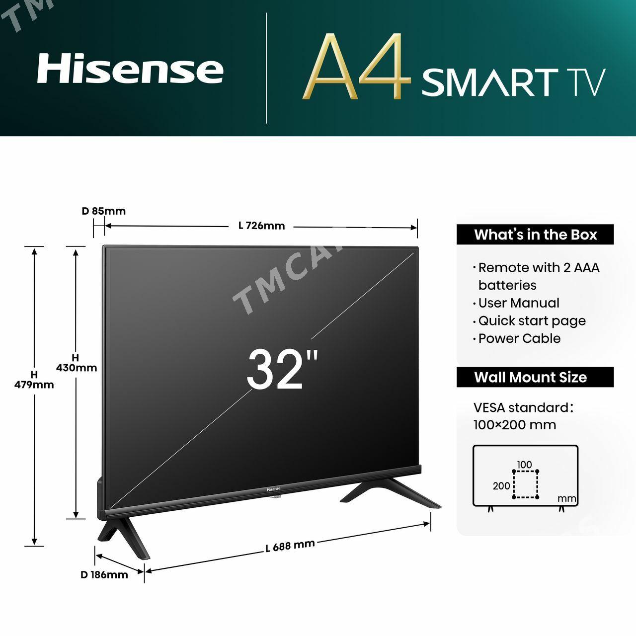 HISENSE TELEWIZOR - Ашхабад - img 5