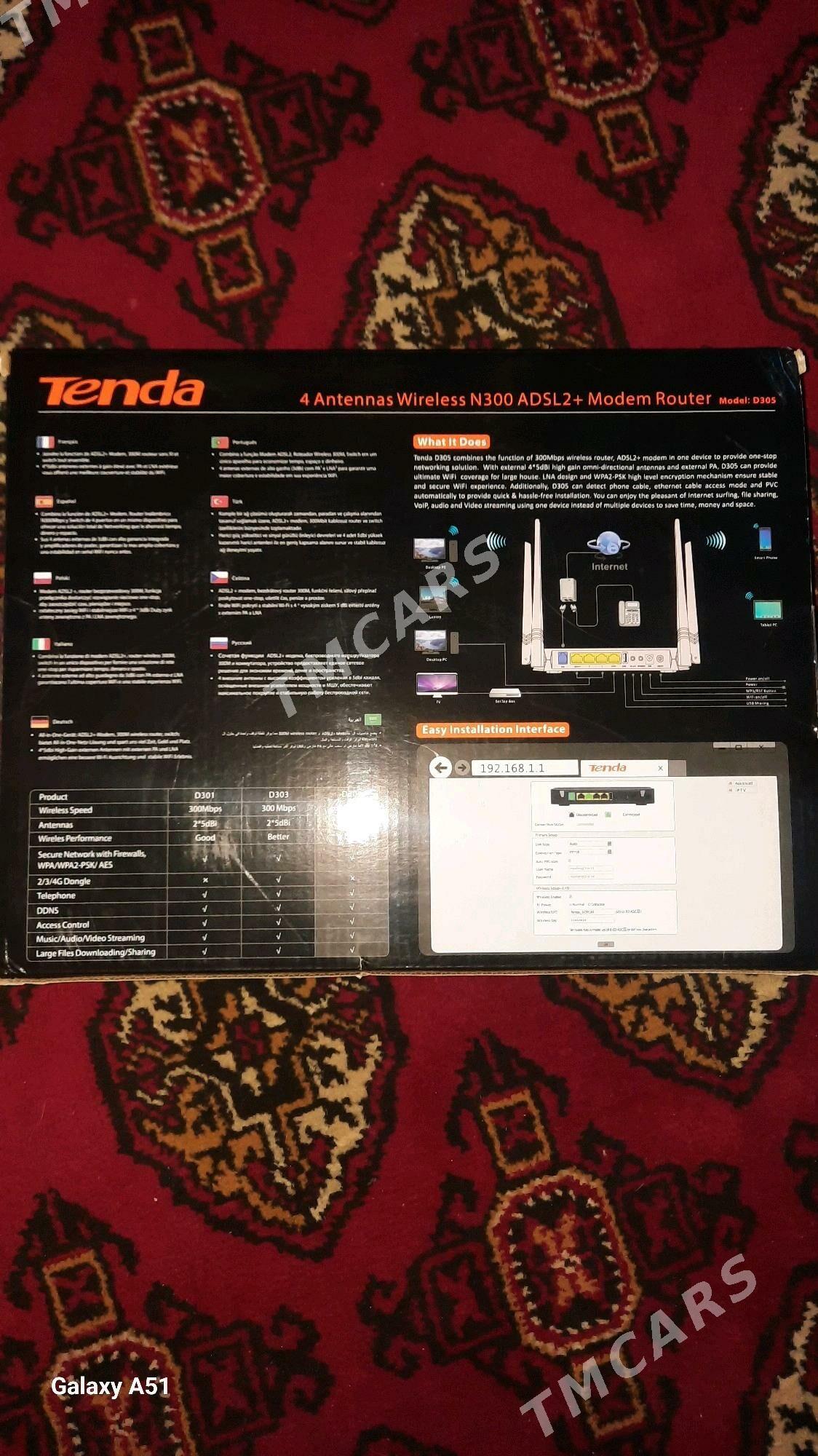 Tenda D305 router - Daşoguz - img 2