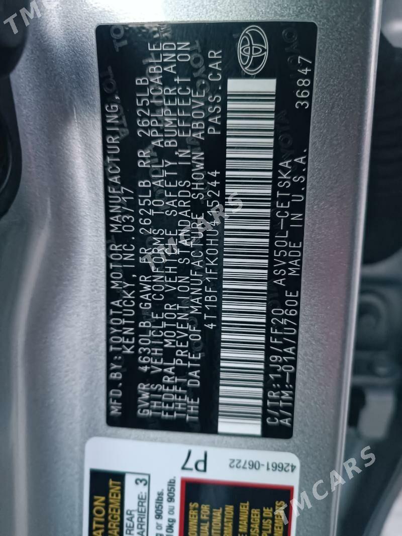 Toyota Camry 2017 - 270 000 TMT - Dänew - img 6