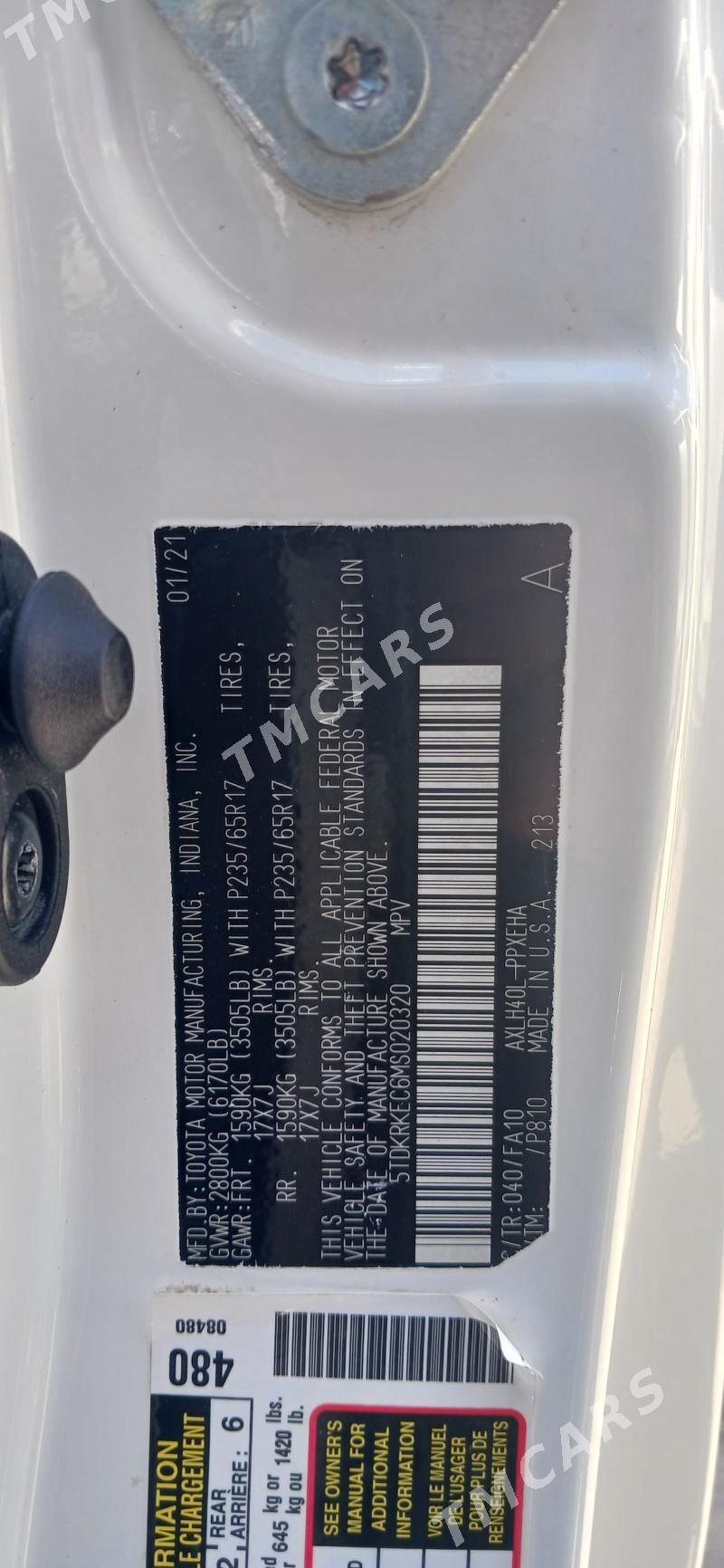 Toyota Sienna 2021 - 490 000 TMT - Daşoguz - img 8
