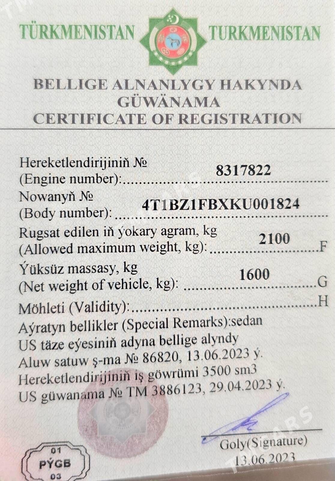 Toyota Avalon 2019 - 450 000 TMT - Ашхабад - img 10