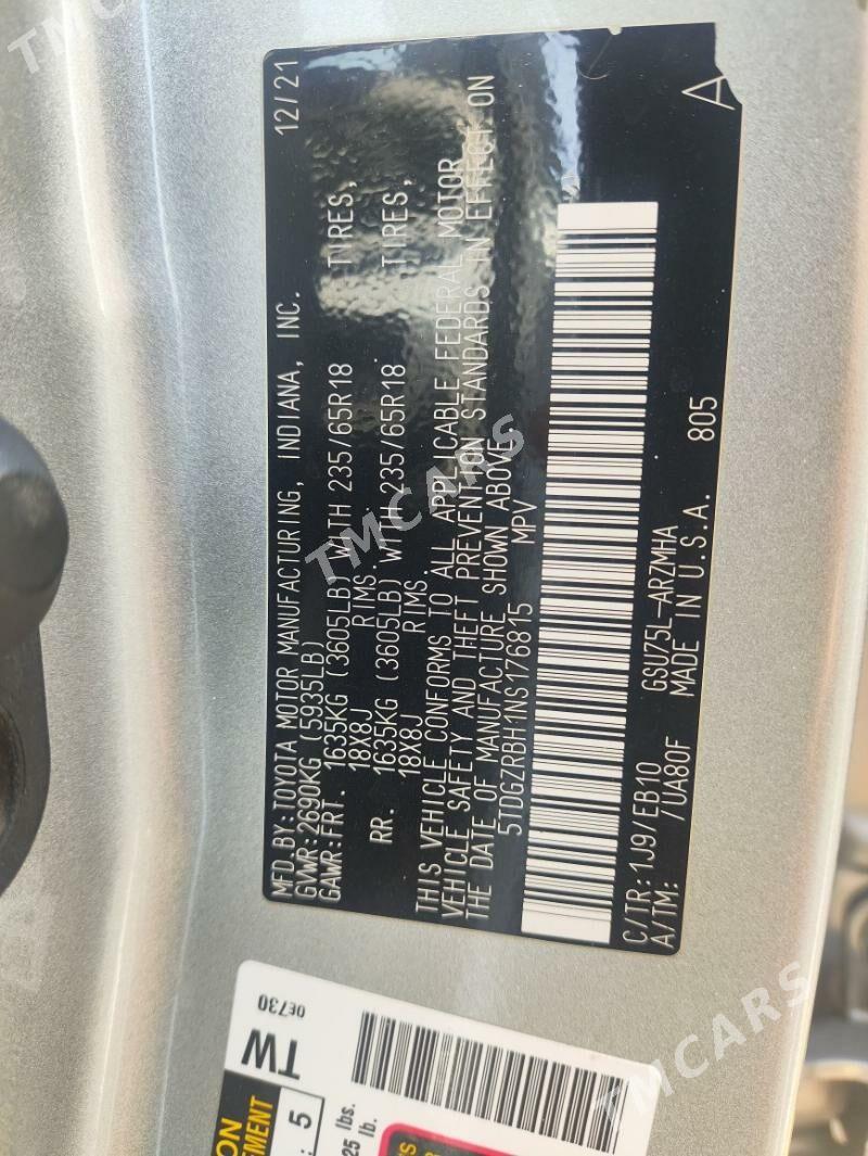 Toyota Highlander 2022 - 560 000 TMT - Mary - img 4