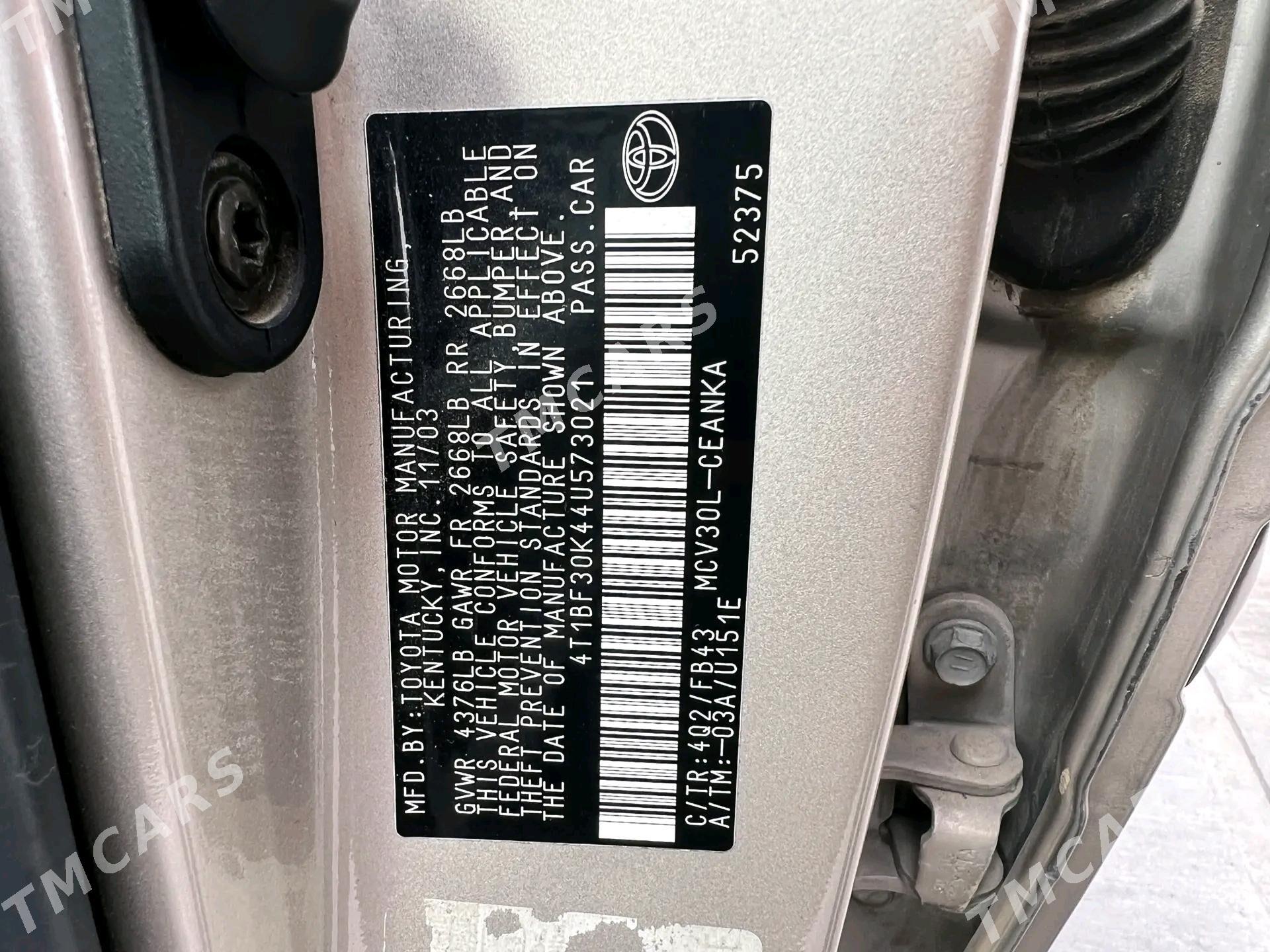 Toyota Camry 2004 - 170 000 TMT - Ýolöten - img 9