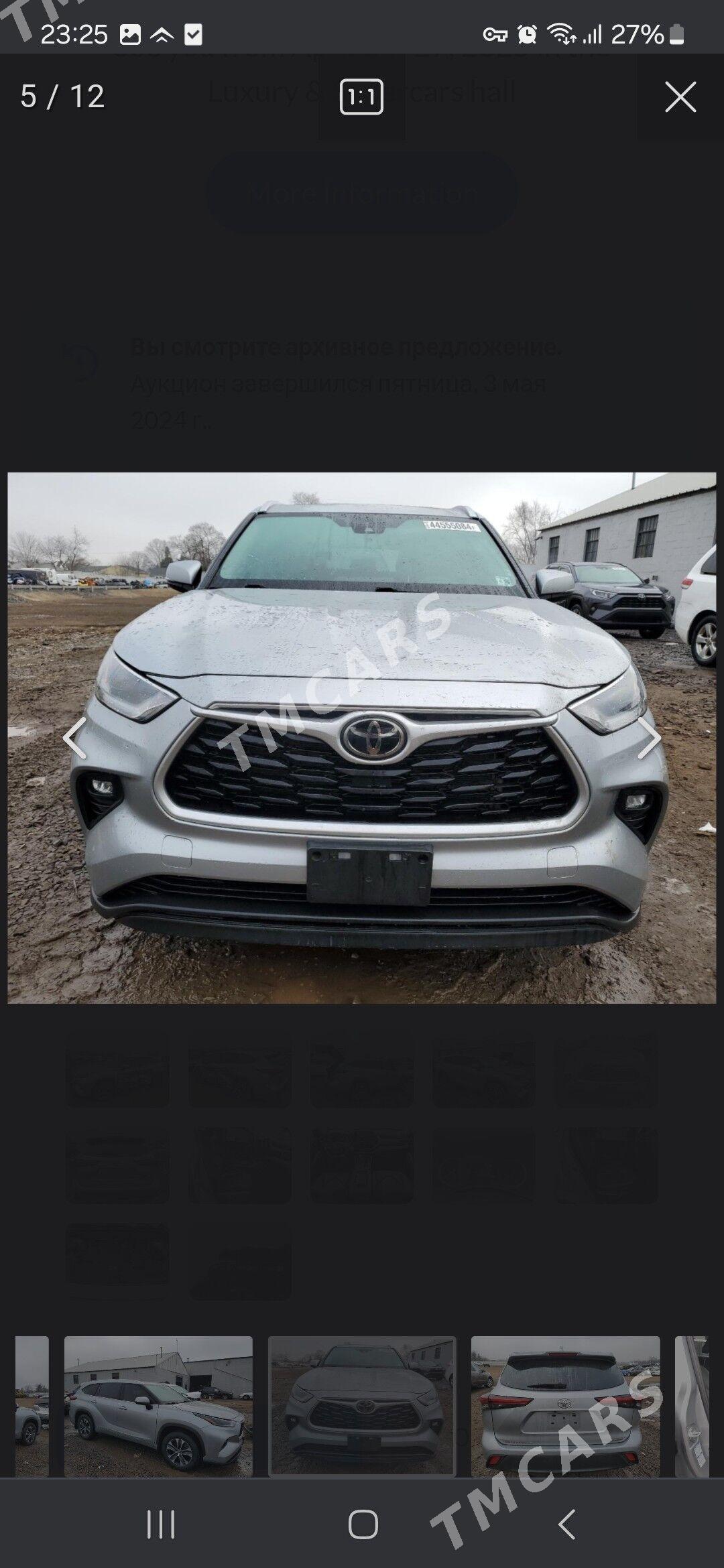 Toyota Highlander 2021 - 540 000 TMT - Дянев - img 3