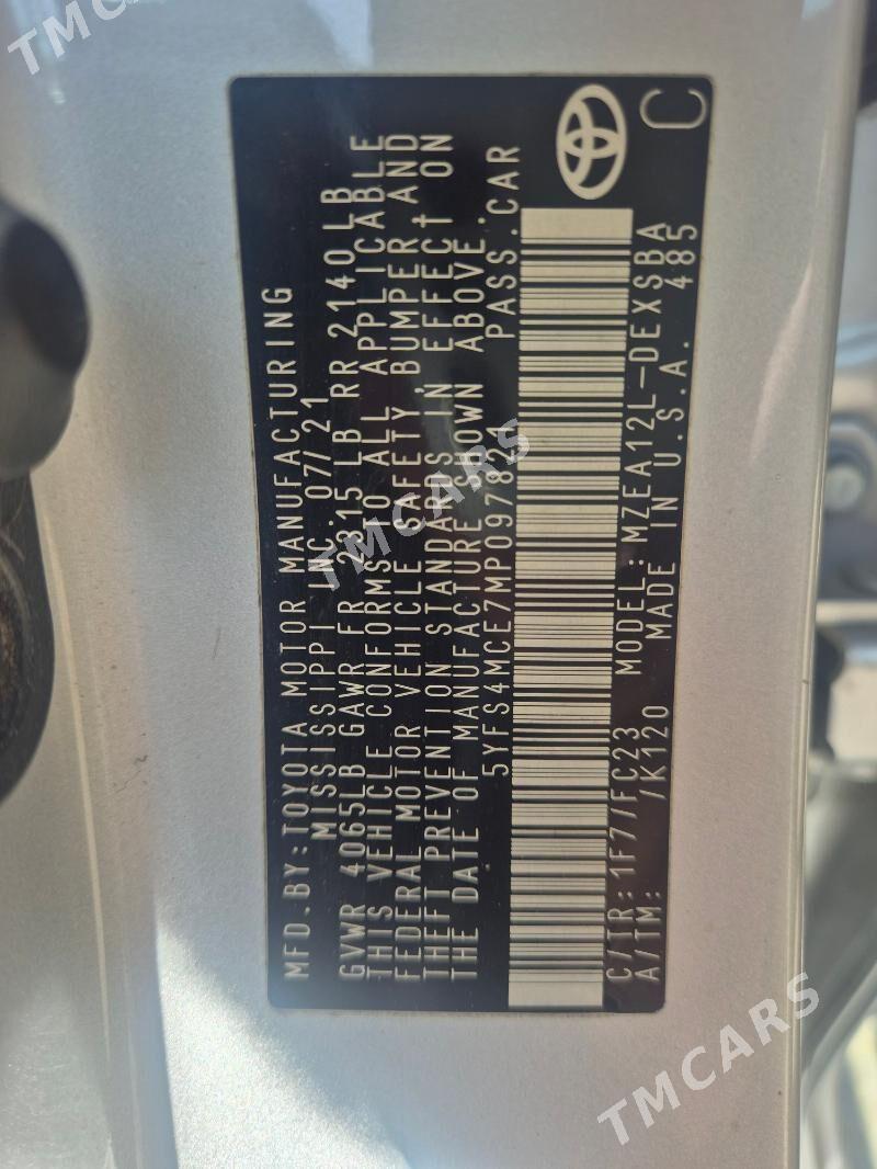 Toyota Corolla 2021 - 260 000 TMT - Mary - img 2