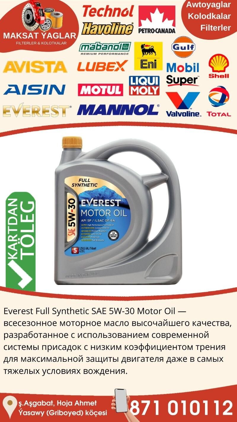 EVEREST ORIGINAL MOTOR YAGLARY - Ашхабад - img 8