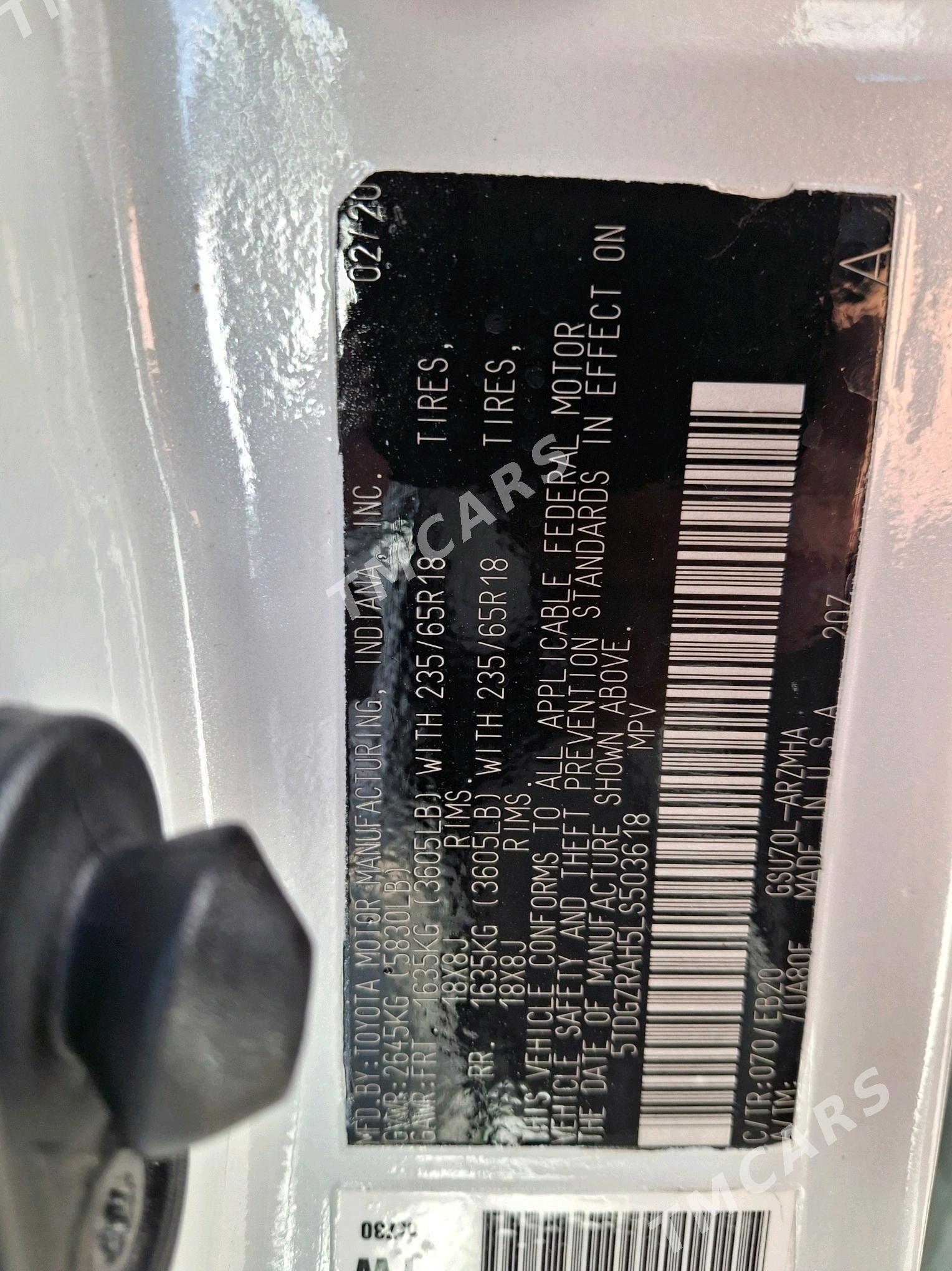 Toyota Highlander 2020 - 492 000 TMT - Ашхабад - img 7