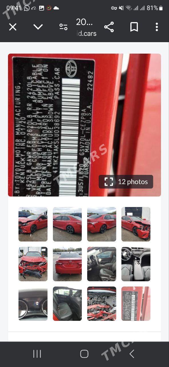 Toyota Camry 2020 - 385 000 TMT - Aşgabat - img 1