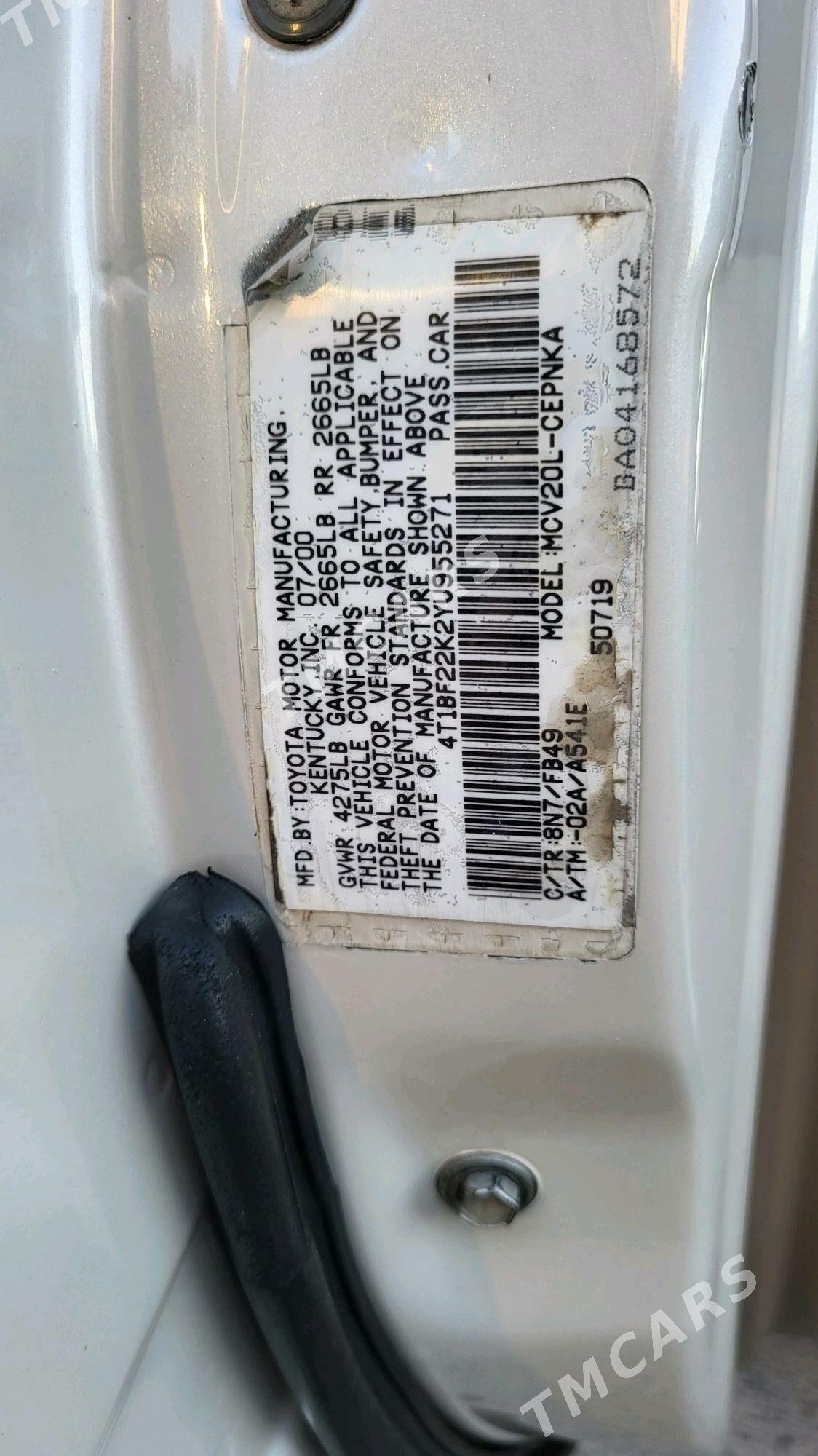 Toyota Camry 2000 - 160 000 TMT - Parahat 1 - img 9